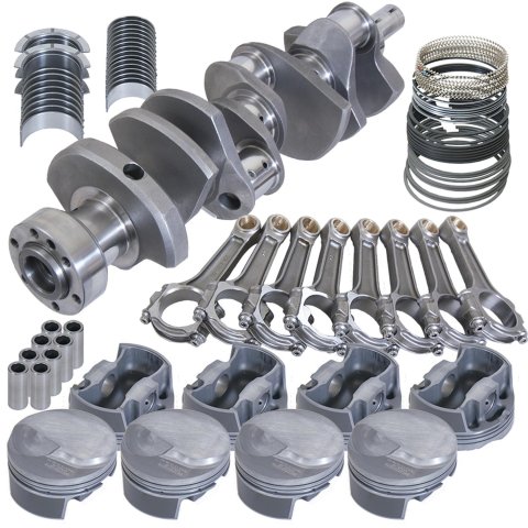 Eagle Chevy 454 1Pc 4.250in Crank 6.385in I-Beam Rods 18cc Dome 4.310in Pistons Rotating Assembly
