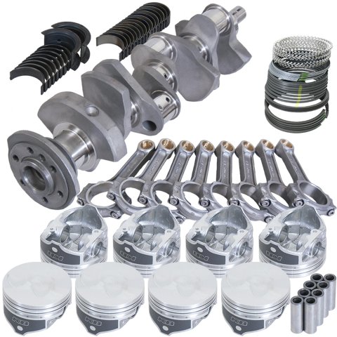 Eagle Chevy 350 2Pc 3.480in Crank 6.000in I-Beam Rod -7cc Flat Top 4.060in Pistons Rotating Assembly