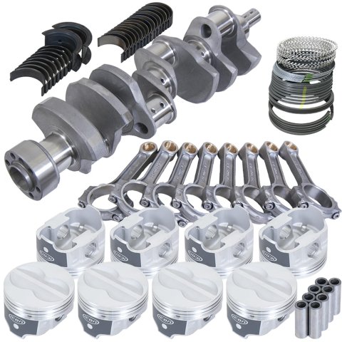 Eagle Chevy LT1 350 1Pc 3.750in Crank 5.700in I-Beam Rods -10cc 4.030in Pistons Rotating Assembly