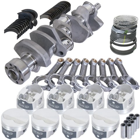 Eagle Chevy LT1 350 1Pc 3.480in Crank 5.700in I-Beam Rods -3.7cc 4.060in Pistons Rotating Assembly