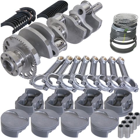 Eagle Chevy LS3 4.000in Crank 58 Tth Rlctor 6.125in I-Beam Rods 4.030in Pistons Rotating Assembly