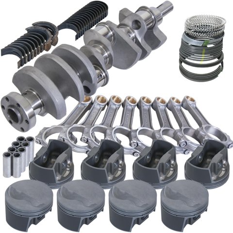 Eagle Ford 289/302 3.000in Crank 5.090in I-Beam Rods -5cc Flat Top 4.030in Pistons Rotating Assembly