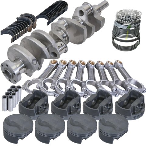 Eagle Ford 289/302 3.400in Crank 5.400in I-Beam Rods -6cc Flat Top 4.000in Pistons Rotating Assembly