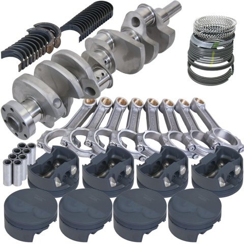 Eagle Ford 302 TW Heads 3.400in Crank 5.400in I-Beam Rods -6cc 4.030in Pistons Rotating Assembly
