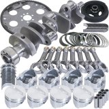 Eagle Chevy 350 1Pc 3.750in Crank 5.700in I-Beam Rods 4.030in Pistons 153 Tooth FP Balanced Assembly thumbnail 1