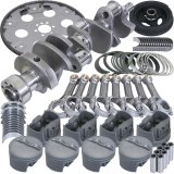 Eagle Chevy 350 1Pc 3.750in Crank 5.700in I-Beam Rods 4.040in Pistons 168 Tooth FP Balanced Assembly thumbnail 1