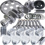 Eagle Chevy 350 1Pc 3.750in Crank 5.700in I-Beam Rod 4.040in Pistons 168 Tooth FP Balanced Assembly thumbnail 1