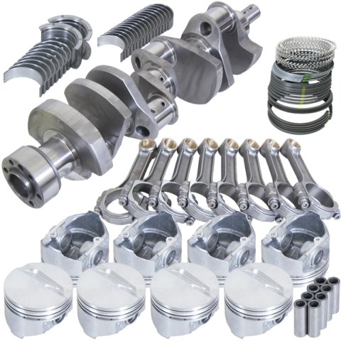 Eagle Chevy 350 1Pc 3.750in Crank 5.700in I-Beam Rod 4.000in Pistons 153 Tooth FP Balanced Assembly thumbnail 3