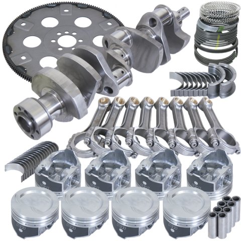 Eagle Chevy 350 1Pc 3.750in Crank 5.700in I-Beam Rod 4.030in Pistons 168 Tooth FP Balanced Assembly thumbnail 2