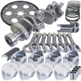 Eagle Chevy 350 1Pc 3.750in Crank 5.700in I-Beam Rods 4.030in Pistons 153 Tooth FP Balanced Assembly thumbnail 1