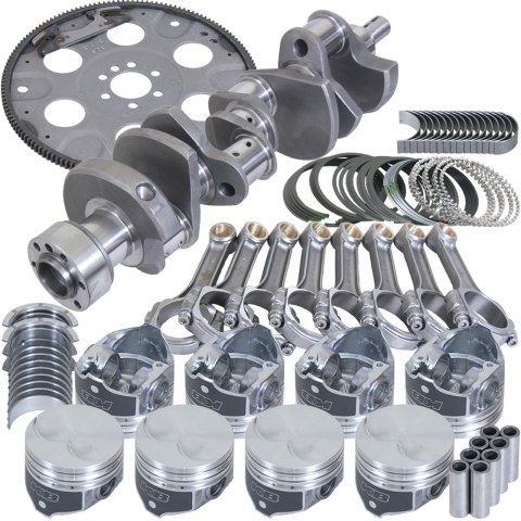 Eagle Chevy 305 1Pc 3.480in Crank 5.700in I-Beam Rods 3.796in Pistons 153 Tooth FP Balanced Assembly