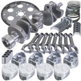 Eagle Chevy 350 1Pc 3.480in Crank 5.700in I-Beam Rods 4.000in Pistons 153 Tooth FP Balanced Assembly thumbnail 1