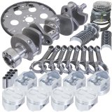 Eagle Chevy 350 1Pc 3.480in Crank 5.700in I-Beam Rods 4.000in Pistons 168 Tooth FP Balanced Assembly thumbnail 1