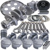Eagle Chevy 454 1Pc 4.250in Crank 6.385in I-Beam Rods 4.350in Pistons 168 Tooth FP Balanced Assembly thumbnail 1
