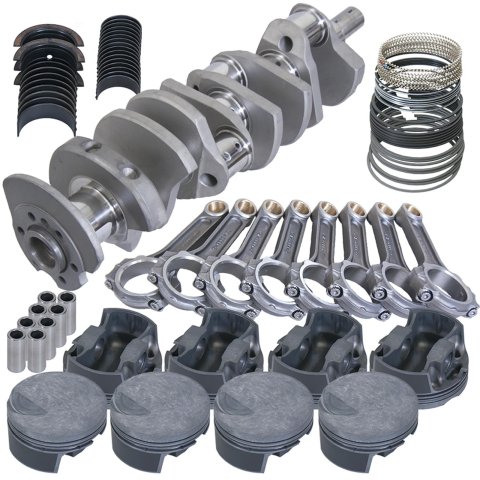 Eagle Chevy 454 4.250in Crank 6.385in I-Beam Rods -3cc Flat Top 4.350in Pistons Rotating Assembly