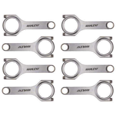 Manley Chevy Small Block LS/LT1 6.125in H Beam Connecting Rod Set w/ ARP2000 Bolts thumbnail 8