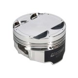 Manley Mitsubishi 4B11 86mm Bore 9.0:1 CR -5cc Dish Turbo Tuff Piston Set w/ Rings thumbnail 2