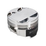 Manley Mitsubishi 4B11 86mm Bore 9.0:1 CR -5cc Dish Turbo Tuff Piston Set w/ Rings thumbnail 5