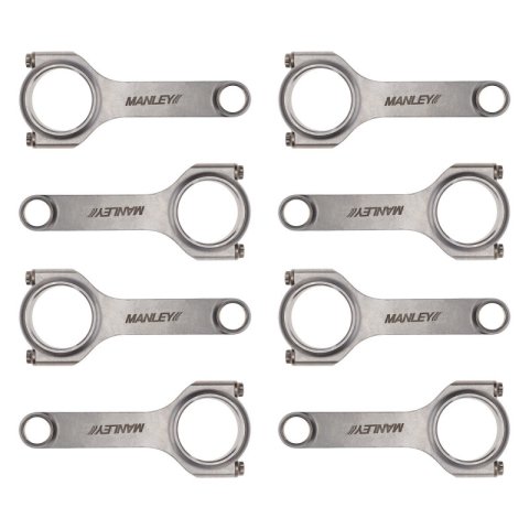 Manley Chevrolet LS 6.125 Length H Tuff Series Connecting Rod Set w/ ARP 2000 Bolts thumbnail 7