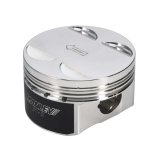 Manley Nissan GTR VR38DETT 98mm Bore 88.4mm Stroke -2cc Dish Turbo Tuff Piston Set w/ Rings thumbnail 2