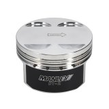 Manley Nissan GTR VR38DETT 98mm Bore 88.4mm Stroke -2cc Dish Turbo Tuff Piston Set w/ Rings thumbnail 6