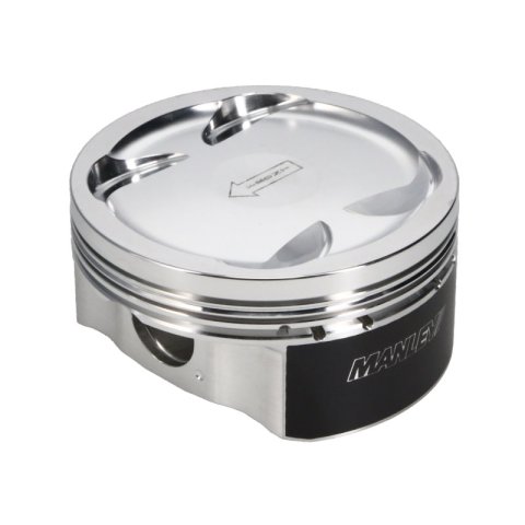 Manley 04+ Subaru WRX STi (EJ257) 83mm Stroker 99.5mm STD Bore 9.8:1 Dish Piston Set with Rings thumbnail 2