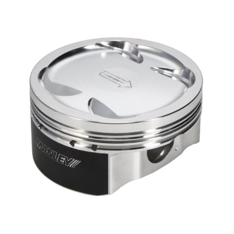 Manley 04+ Subaru WRX STi (EJ257) 83mm Stroker 99.5mm STD Bore 9.8:1 Dish Piston Set with Rings thumbnail 5