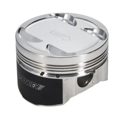Manley 03-06 Mitsubishi Evo 8/9 4G63T 87mm +2.0mm Bore 8.5/9.0:1 Dish Pistons w/ Rings thumbnail 4