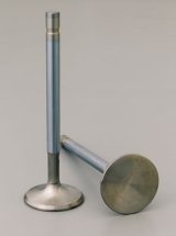 Manley Ford 289 - 302 - 351W 1.600 Head Dia 5.080 OA L 5 Deg Dish Race Flo Exhaust Valves (Set of 8) thumbnail 1