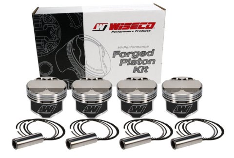 Wiseco Ford Mazda Duratech 2.0L 87.5mm Bore 12.3:1 CR +5.3 Dome Piston Set thumbnail 4