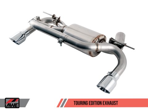 AWE Tuning BMW F22 M235i / M240i Touring Edition Axle-Back Exhaust - Chrome Silver Tips (90mm) thumbnail 7