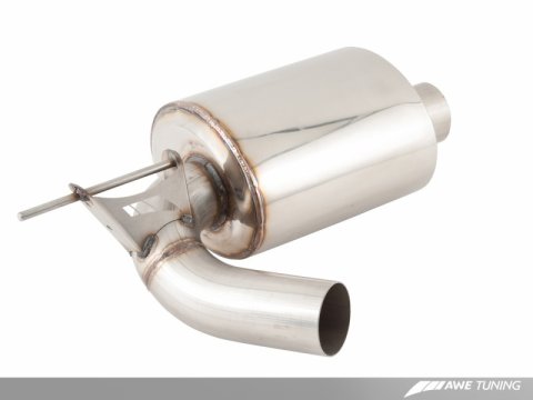 AWE Tuning BMW F3X 335i/435i Touring Edition Axle-Back Exhaust - Chrome Silver Tips (90mm) thumbnail 2