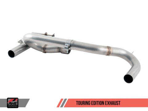 AWE Tuning BMW F3X 340i Touring Edition Axle-Back Exhaust - Chrome Silver Tips (90mm) thumbnail 7