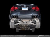 AWE Tuning BMW F10 M5 Touring Edition Axle-Back Exhaust Chrome Silver Tips thumbnail 3