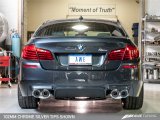 AWE Tuning BMW F10 M5 Touring Edition Axle-Back Exhaust Chrome Silver Tips thumbnail 8
