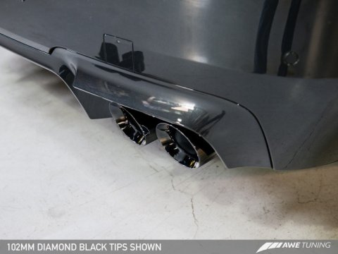 AWE Tuning BMW F10 M5 Touring Edition Axle-Back Exhaust Diamond Black Tips thumbnail 8