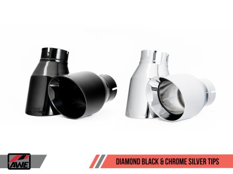 AWE Tuning BMW F22 M235i / M240i Touring Edition Axle-Back Exhaust - Chrome Silver Tips (102mm) thumbnail 6