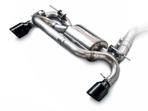 AWE Tuning BMW F22 M235i / M240i Touring Edition Axle-Back Exhaust - Diamond Black Tips (102mm) thumbnail 3