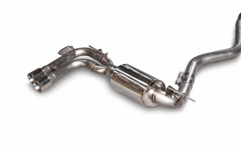 AWE Tuning BMW F3X N20/N26 328i/428i Touring Edition Exhaust Quad Outlet - 80mm Chrome Silver Tips thumbnail 5