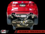 AWE Tuning BMW F3X N20/N26 328i/428i Touring Edition Exhaust Quad Outlet - 80mm Diamond Black Tips thumbnail 2