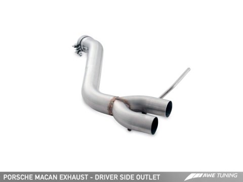 AWE Tuning Porsche Macan Track Edition Exhaust System - Chrome Silver 102mm Tips thumbnail 4