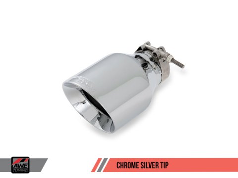 AWE Tuning Mk6 GTI Performance Cat-Back - Chrome Silver Round Tips thumbnail 2