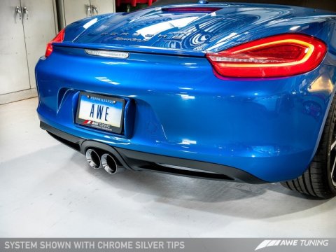 AWE Tuning Porsche 981 Performance Exhaust System - w/Chrome Silver Tips thumbnail 5