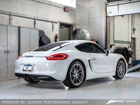 AWE Tuning Porsche 981 Performance Exhaust System - w/Diamond Black Tips thumbnail 4