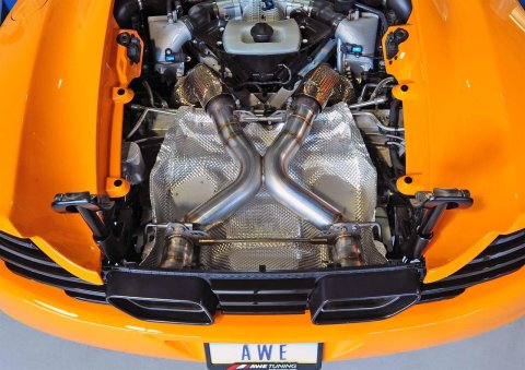 AWE Tuning McLaren MP4-12C Performance Exhaust - Machined Tips thumbnail 2