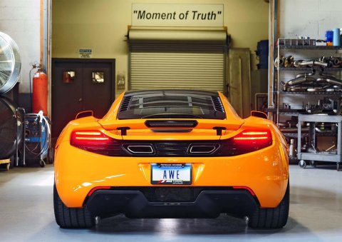 AWE Tuning McLaren MP4-12C Performance Exhaust - Machined Tips thumbnail 3