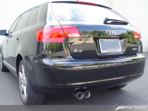 AWE Tuning Audi 8P A3 FWD Cat-Back Performance Resonated Exhaust thumbnail 1