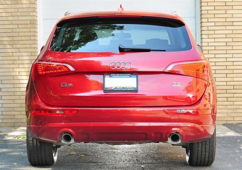 AWE Tuning Audi 8R Q5 3.2L Non-Resonated Exhaust System (Downpipe-Back) - Polished Silver Tips thumbnail 3