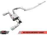 AWE Tuning Ford Focus RS SwitchPath Cat-Back Exhaust - Chrome Silver Tips thumbnail 9
