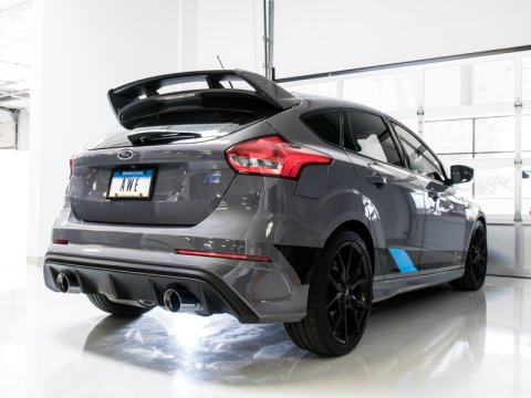 AWE Tuning Ford Focus RS SwitchPath Cat-Back Exhaust - Diamond Black Tips thumbnail 9